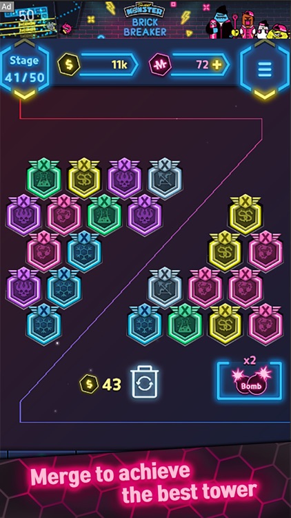 NeonMergeDefence screenshot-5