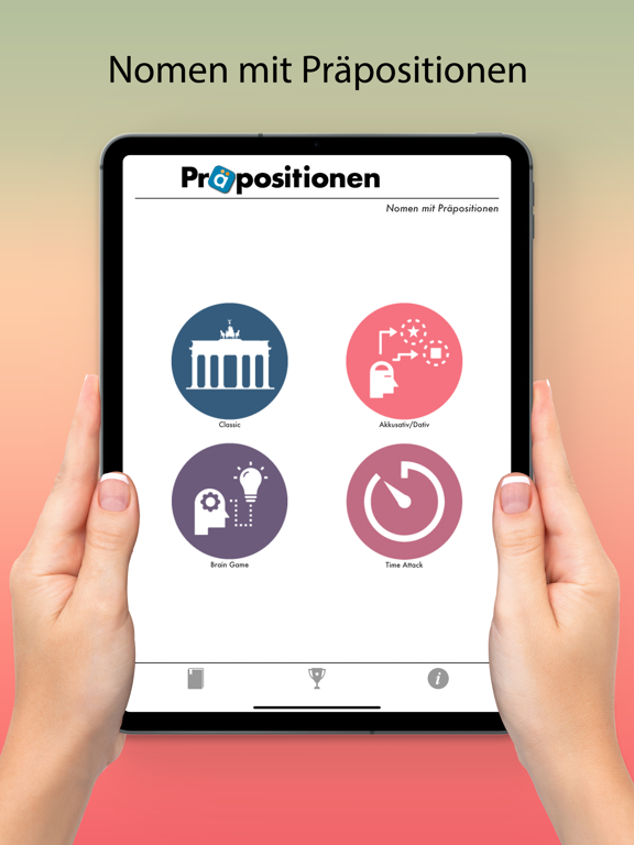 Nomen mit Präpositionen iPad screenshot 1 - Education app