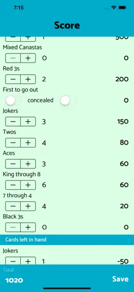 Game screenshot Canasta Score hack
