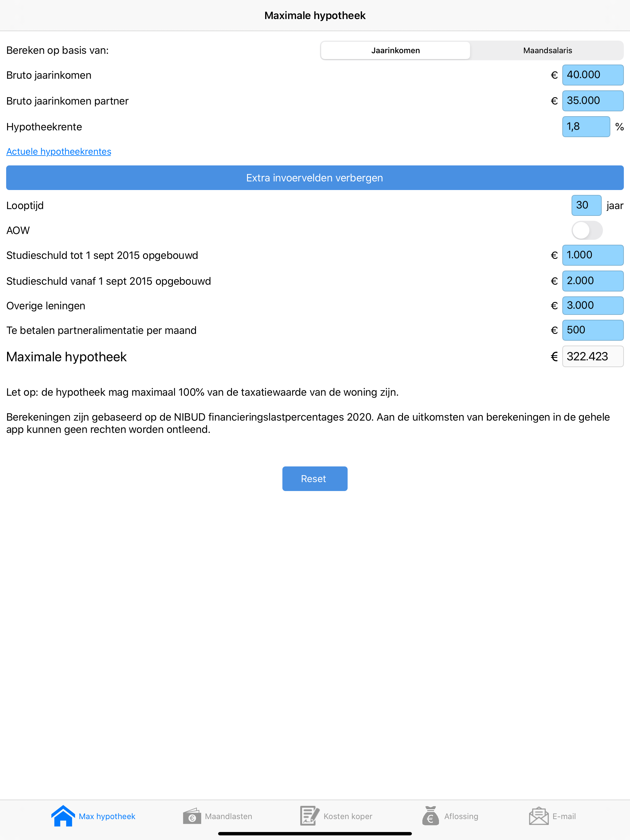 Hypotheek Calculator Pro