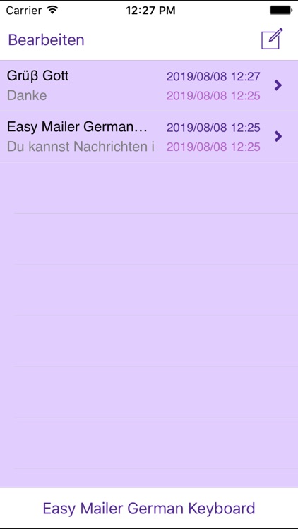 Easy Mailer German Keyboard
