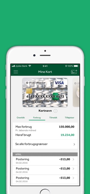 Mine Kort fra Jyske Bank(圖1)-速報App