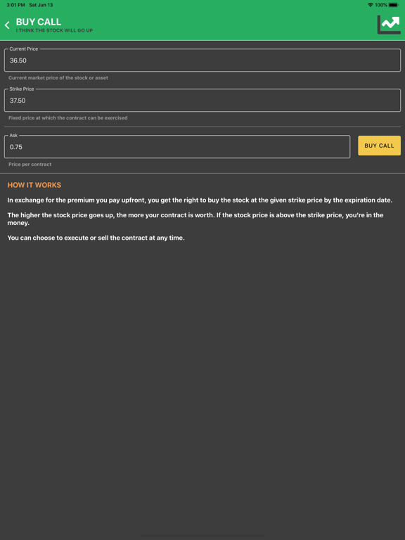 Screenshot #5 pour In The Money - Options