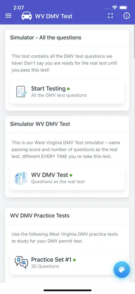 Game screenshot West Virginia DMV Test hack