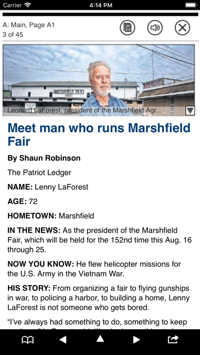 Marshfield Mariner eEdition Screenshot