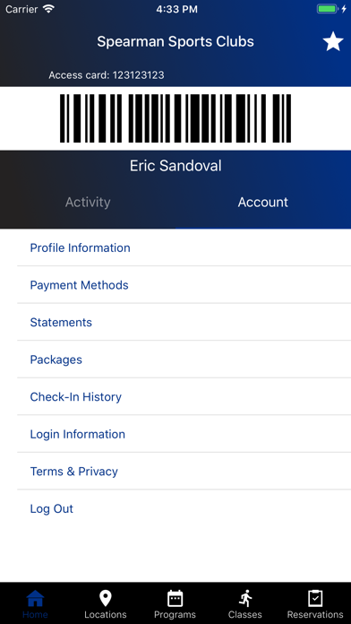 Spearman Sports Clubs Screenshot