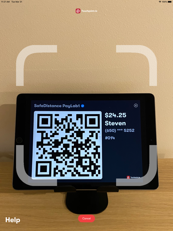 Touchpoint Pay iPad screenshot 2 - Food & Drink app