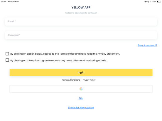 Screenshot #4 pour Yellow App