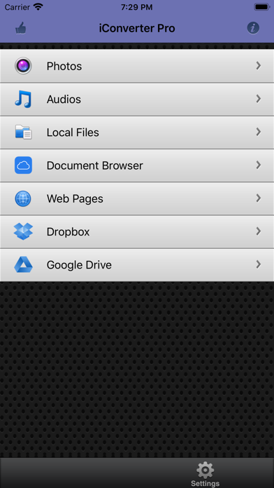 Screenshot #1 pour iConverter - Convert Files