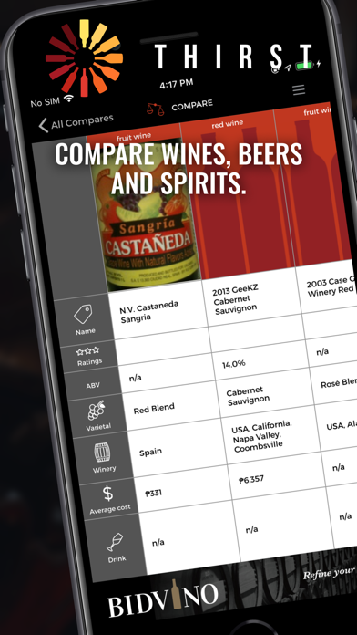 Thirst - Wine, Beer, Spirits Screenshot