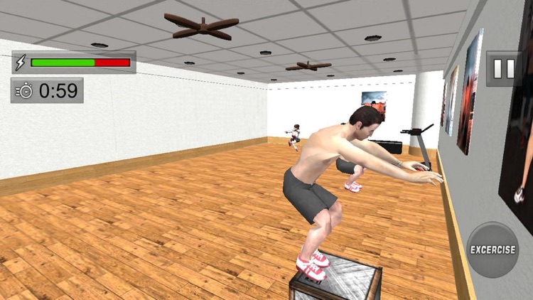 Pretend Gym Weight Loss Game