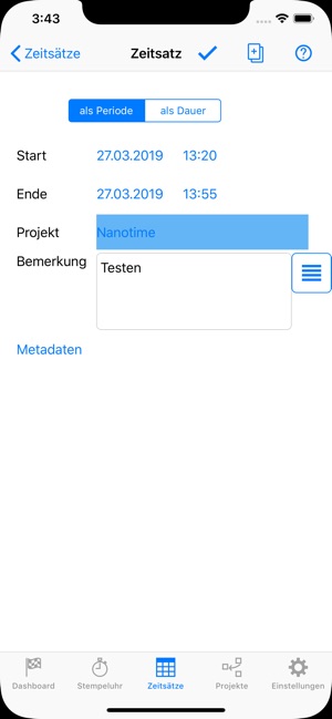 Nanotime Light - Zeiterfassung(圖4)-速報App