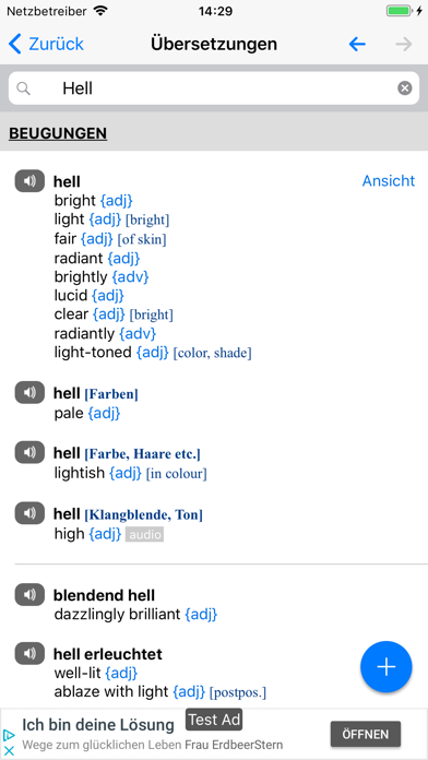 Screenshot #1 pour dict.cc Wörterbuch