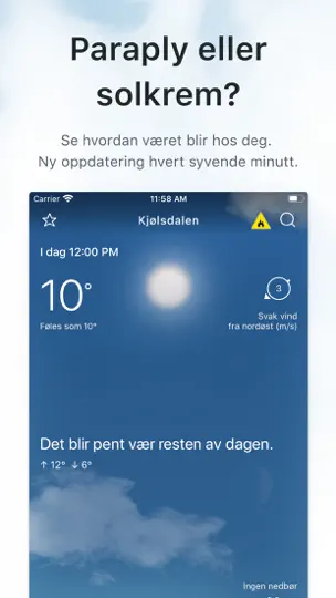 Yr iPhone-skjermbilde 1