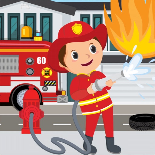 Pretend Play Fire Station iOS App