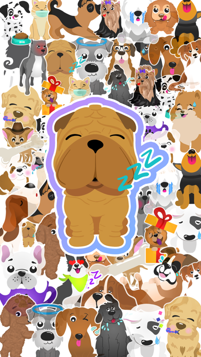 Screenshot #1 pour Cute Doggies Stickers