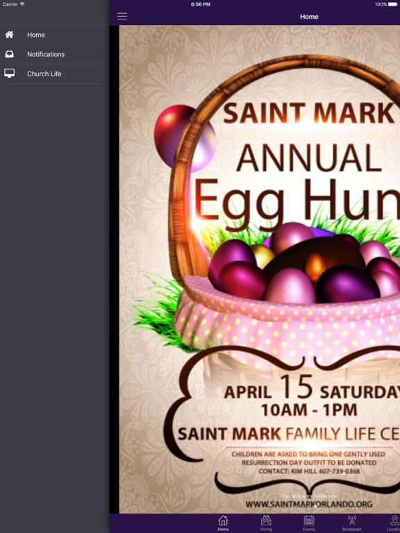 Saint Mark iPad screenshot 3 - Lifestyle app