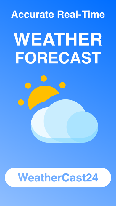 WEATHERCAST 24 local forecast Screenshot