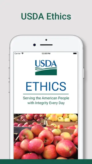 USDA Ethics screenshot 1