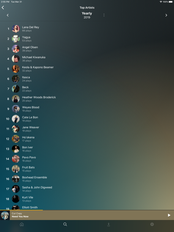 Plexamp iPad screenshot 8 - Music app