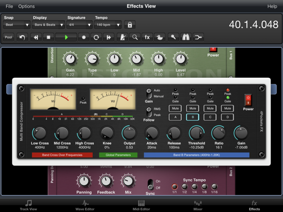 Multi-Band Compressor Plugin iPad app afbeelding 4