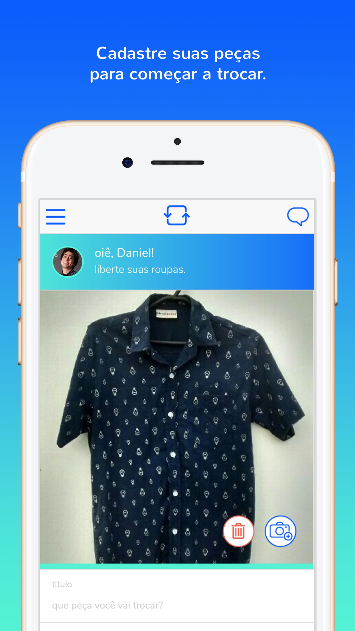Screenshot do app Roupa Livre