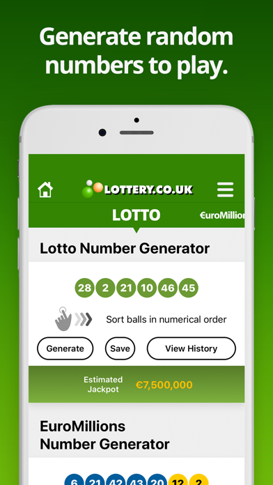 Irish Lotto Results Screenshot