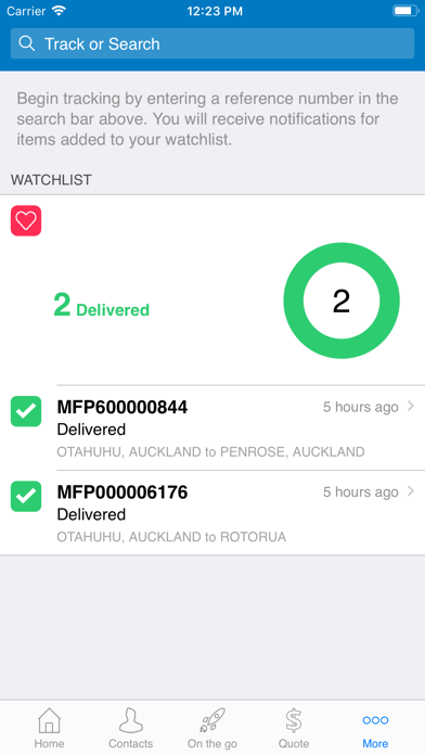 Mainfreight Screenshot