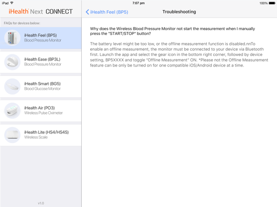 Screenshot #6 pour Connect App for iHealth Next
