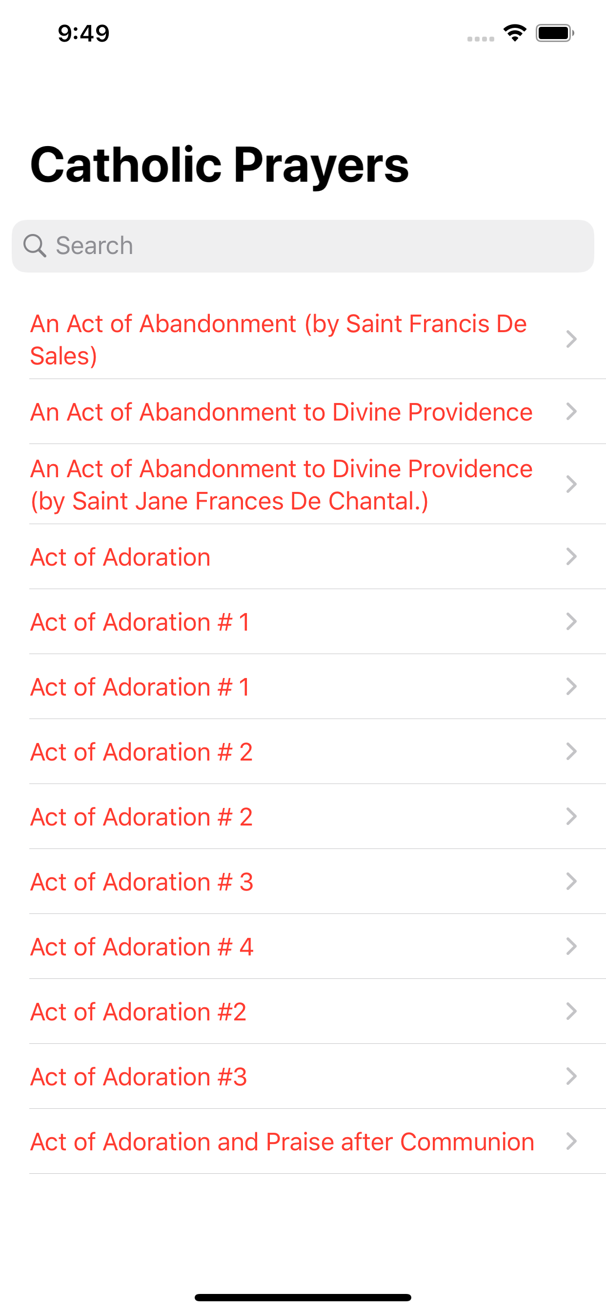 Catholic Prayers : Offline