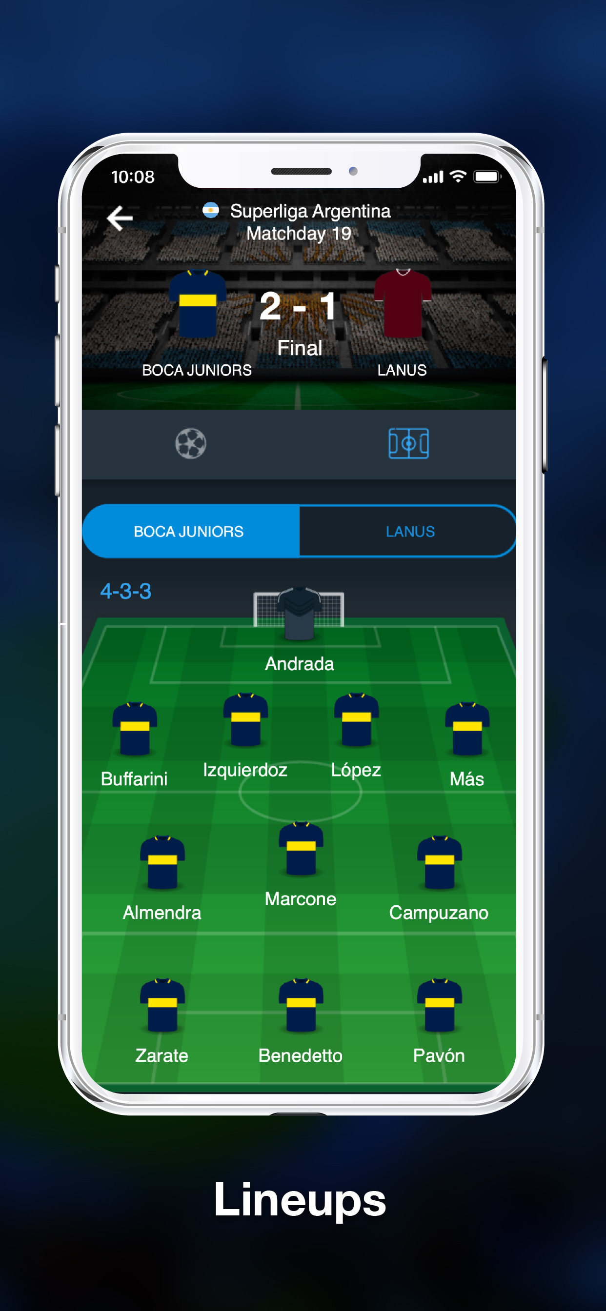 Argentine soccer - results