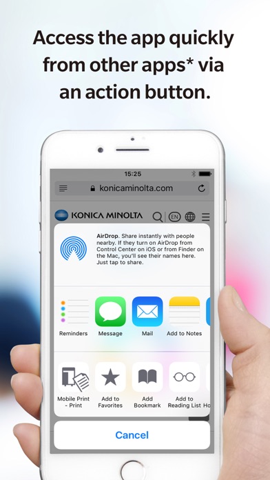 How to cancel & delete Konica Minolta Mobile Print from iphone & ipad 3