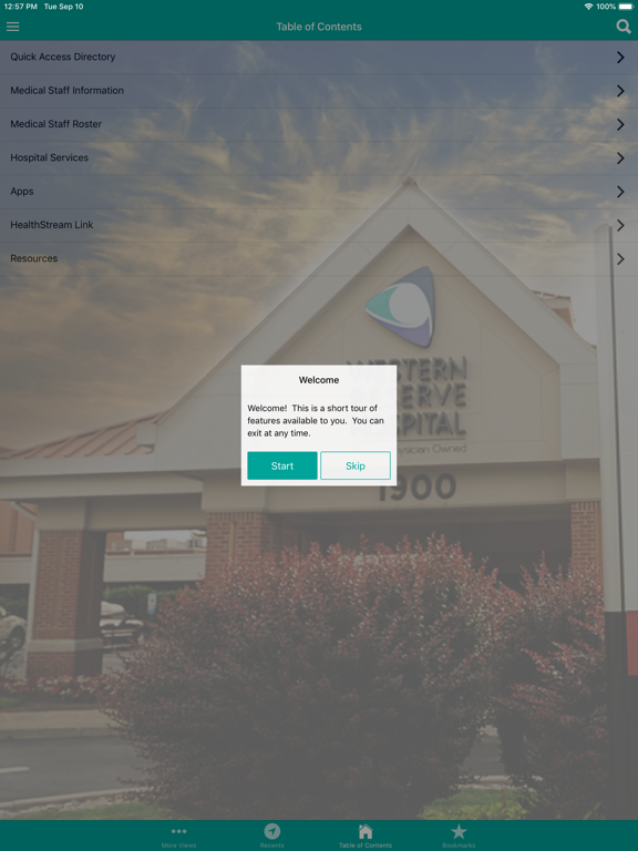 WRH App iPad screenshot 3 - Reference app
