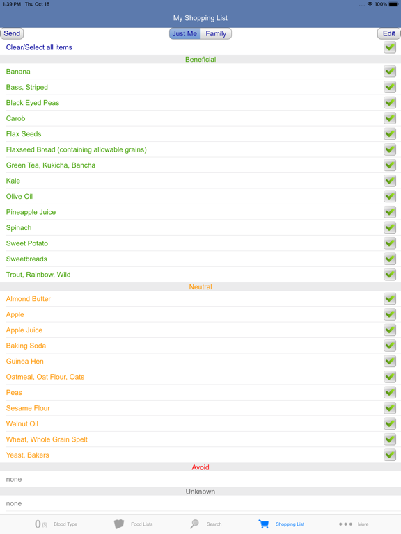 Blood Type Diet® screenshot