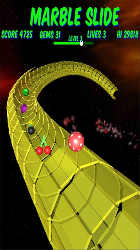 #2. Marble Slide (iOS) 由: Galatic Droids