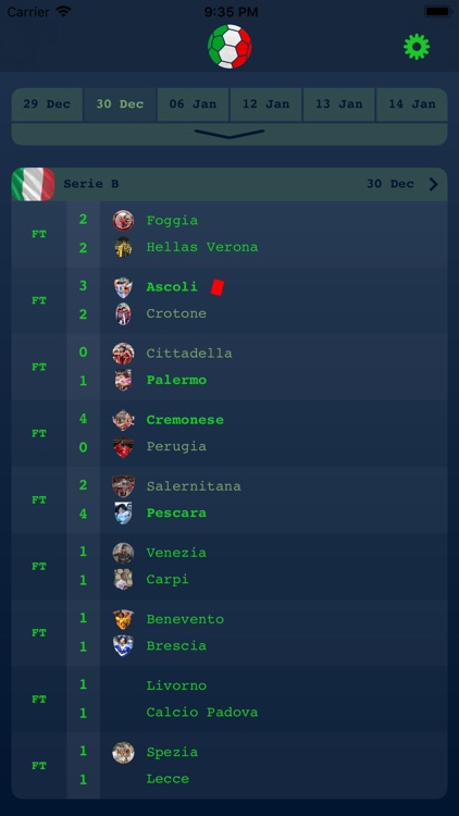 Live Results Italian Serie A screenshot-8