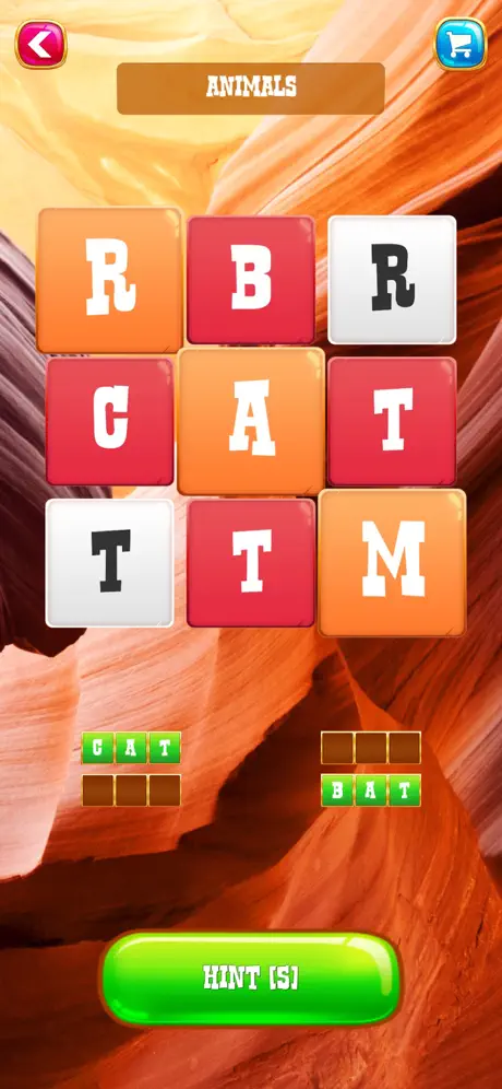 Word Canyon: Calm and Relaxing