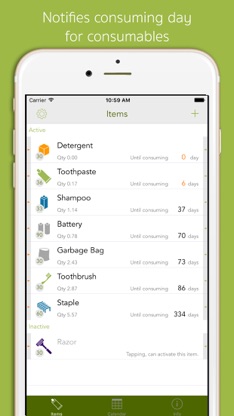 ConsumablesNotice screenshot 1