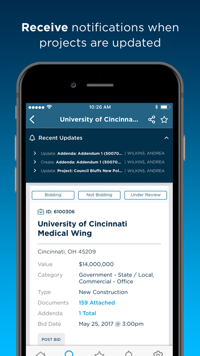 ConstructConnect Contractors Screenshot
