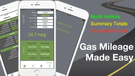 Gas Mileage Calculator and Log