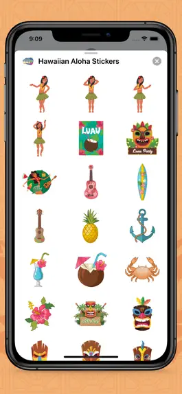 Game screenshot Hawaiian Aloha Stickers hack