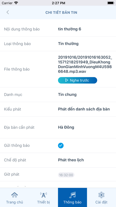 Quản lý Truyền Thông Screenshot