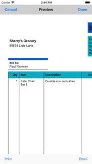 express invoice invoicing iphone bildschirmfoto 4