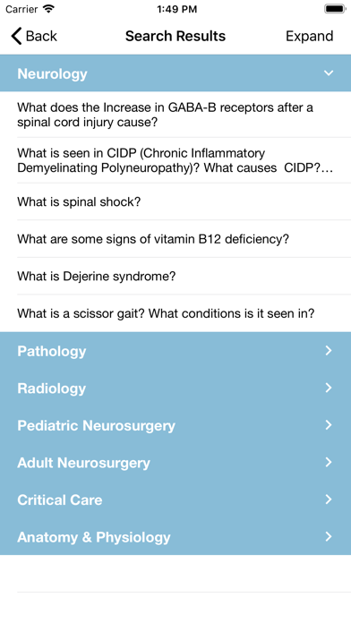 TR Neurosurgery Board Review iPhone screenshot 6 - Medical app