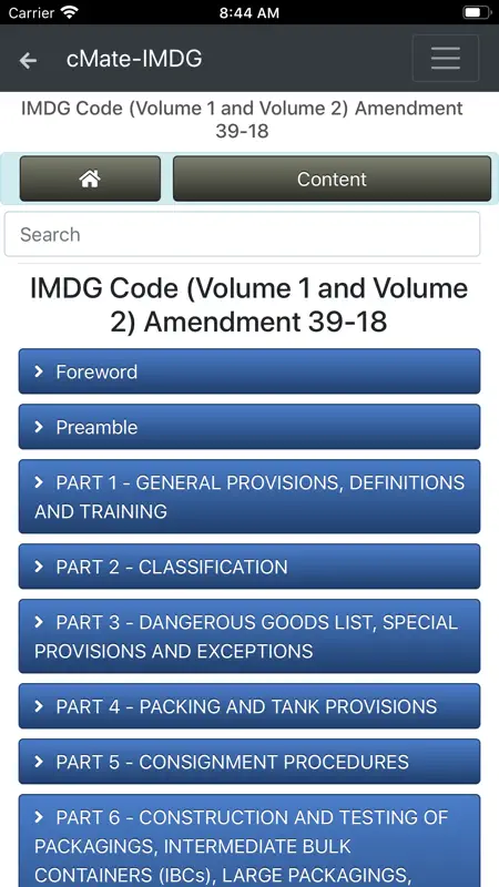 cMate-IMDG Code screenshot 2 of 8