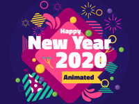 Animated 2020 Happy New Year