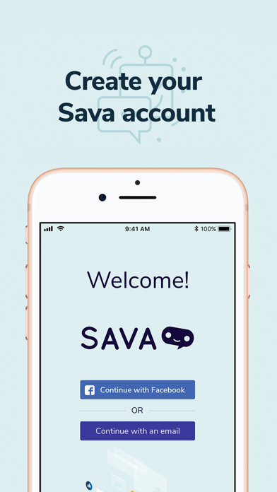 Sava.Events iPhone screenshot 1 - Productivity app