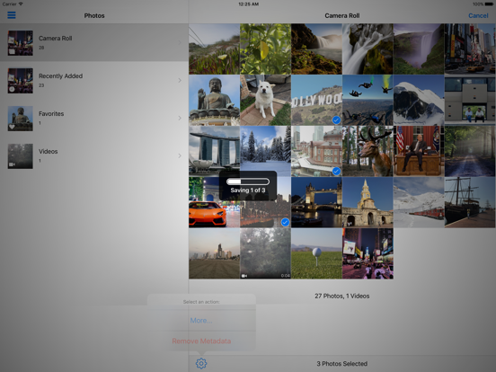 Photo Metadata EXIF Remover iPad screenshot 5 - Photo & Video app