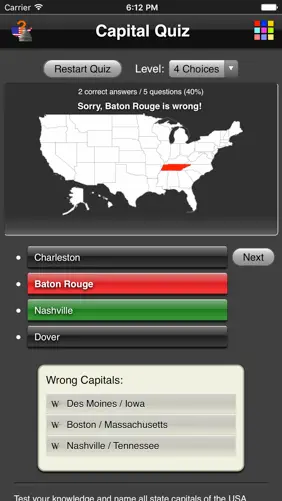 Capital Quiz screenshot 2