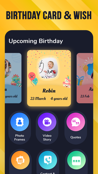 Happy Birthday Wishes & Cards Screenshot